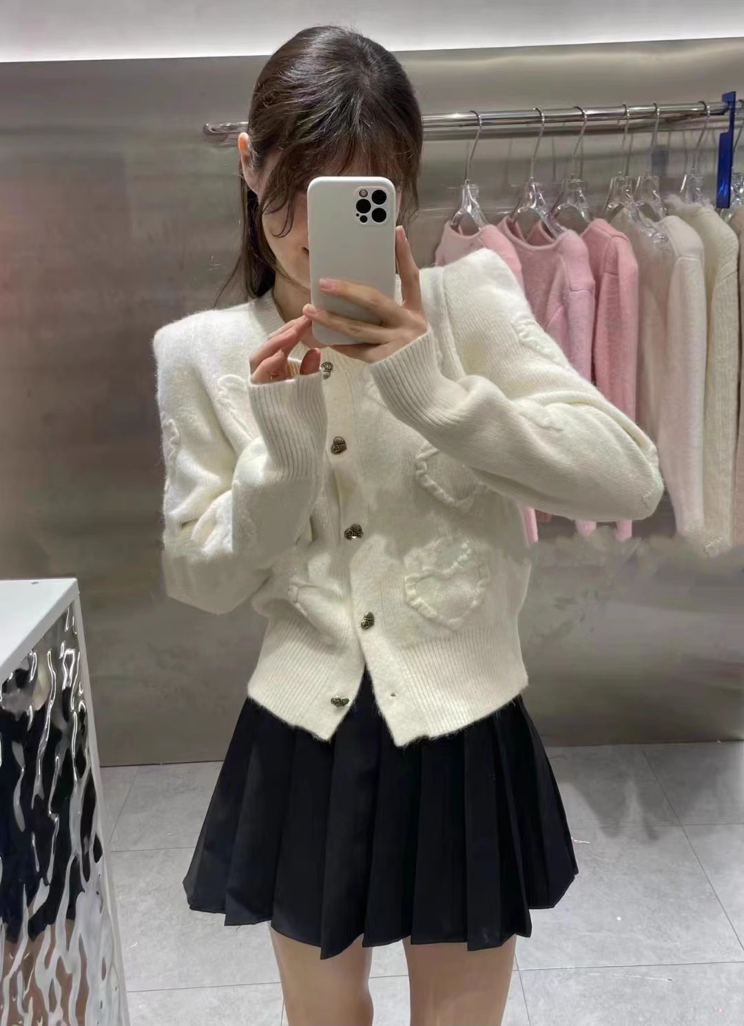 歐洲站加厚愛心毛衣女寬鬆套頭小個子開衫秋冬款洋氣百搭保暖上衣