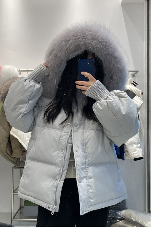 oversize麵包服羽絨棉衣冬季外套短款厚棉襖2023年新款韓版棉服女