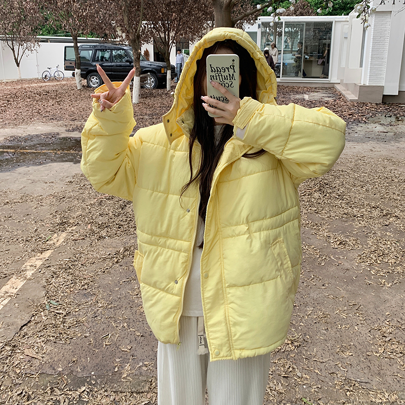 實拍 冬季新款棉服加厚保暖韓版寬鬆休閒外套女小個子設計感