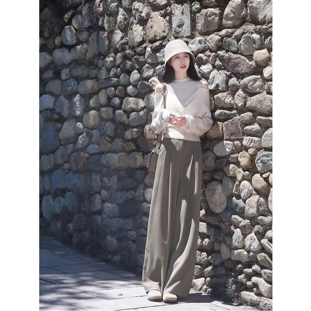早秋裝搭配一整套時尚茶系穿搭鹽系輕熟兩件套裝2023新款韓劇女主