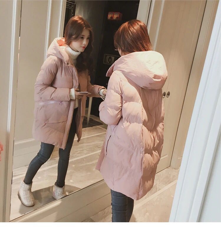 冬季外套棉服女韓版寬鬆bf學生棉衣中長款2023新款棉襖ins麵包服