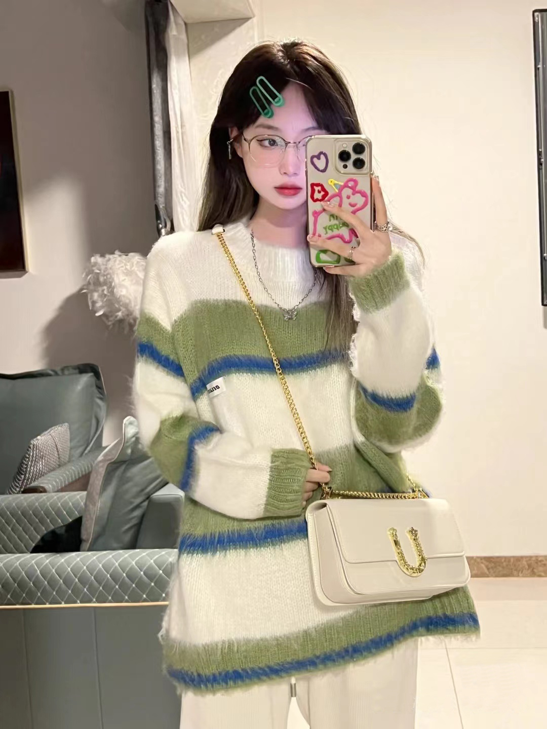 早秋季女裝2023年新款日系慵懶復古高級感小眾設計感套頭毛衣秋冬