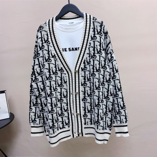 Sweater coat women's autumn and winter  new style knitted cardigan spring and autumn loose outer wear Korean style tops versatile