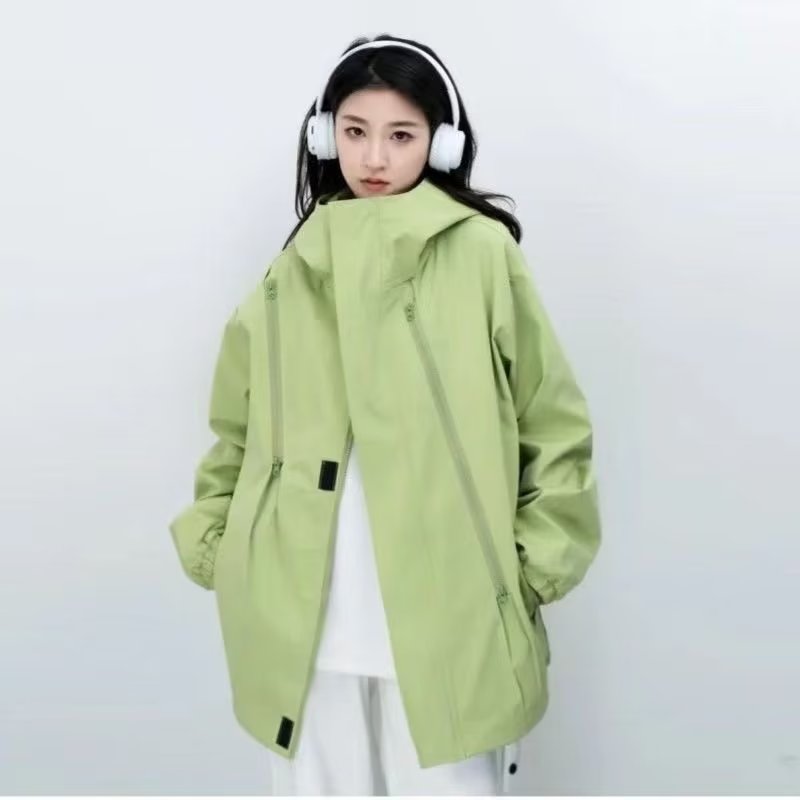 戶外衝鋒衣女款春秋季潮牌外套衝鋒服防水防風機能軟殼夾克登山服