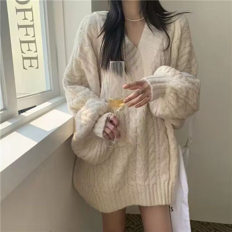 小香風高級感超好看奶fufu粉色毛衣溫柔別致韓系加厚秋冬女針織衫