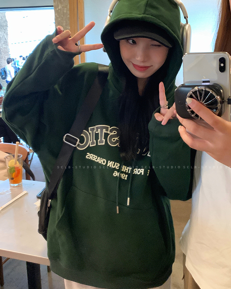 David's sweatshirt 190g 2023 Korean version niche casual couple sweatshirt women ins lazy style design jacket