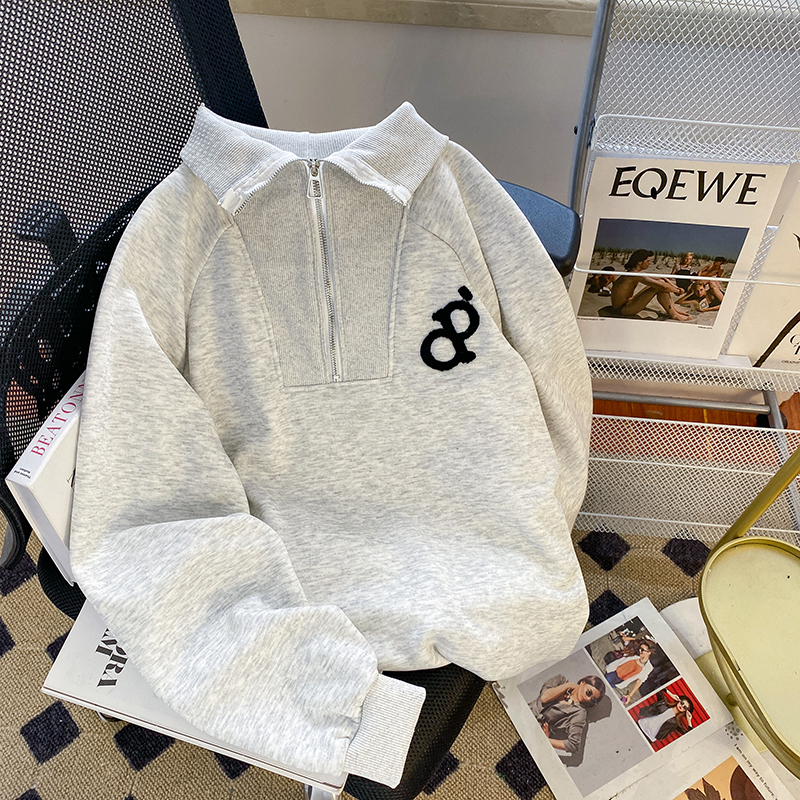 實拍首發華棉復銀狐絨380克後包領大碼女裝加絨加厚衛衣女