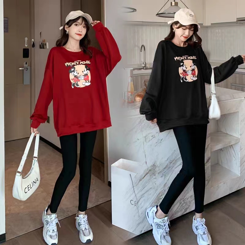 薄款華棉牛奶絲 加絨華棉銀狐絨 圓領印花衛衣女情侶質量