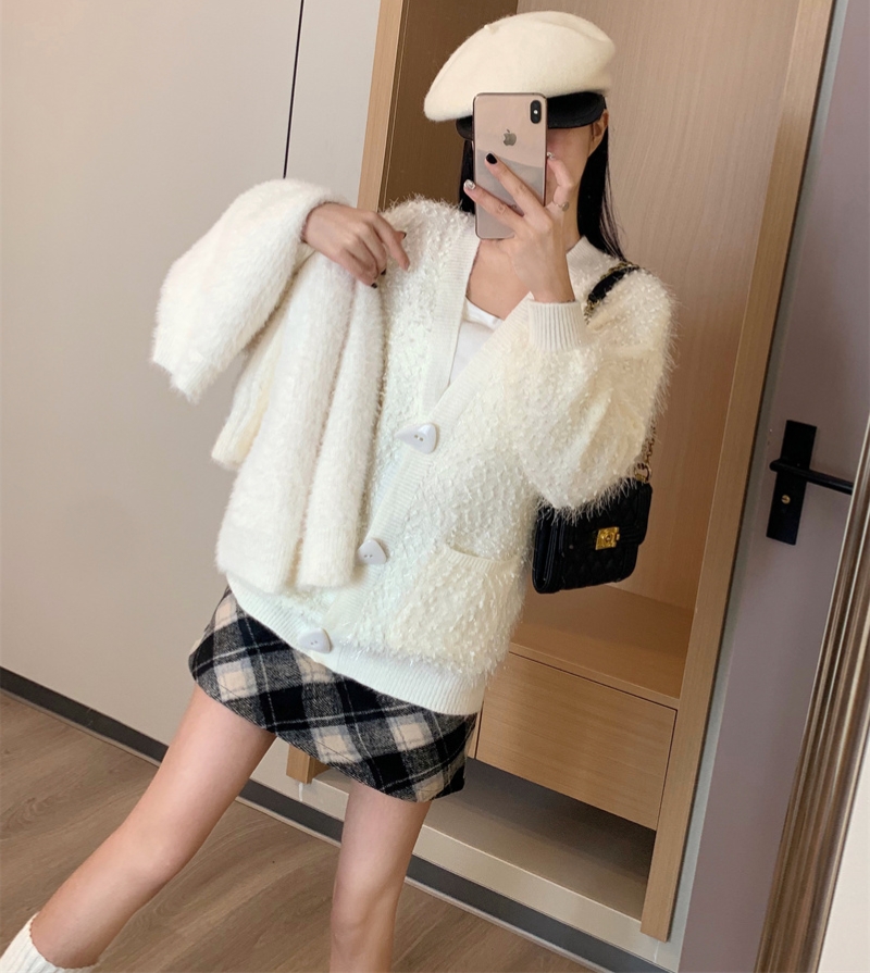 2023實拍韓國東大門GLYP秋冬新款毛衣針織衫網紅學院多巴胺毛衣女