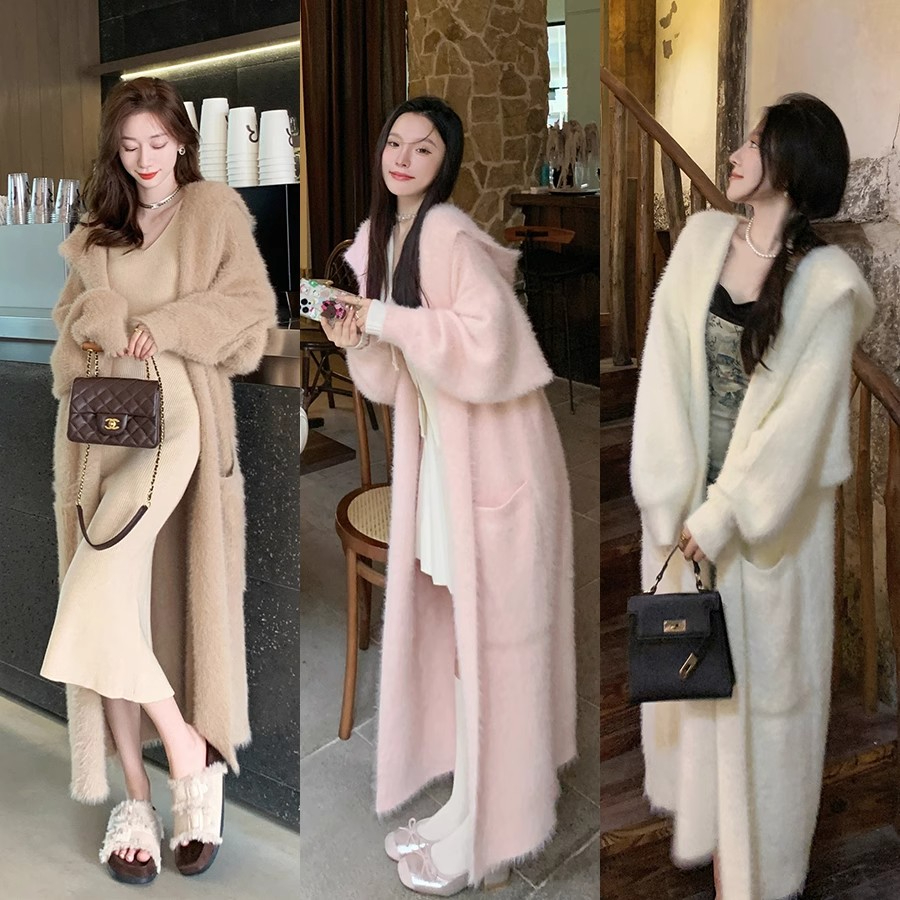 GUOGUOWOMEN果果家新款秋季毛衣外套女寬鬆外穿顯瘦針織衫開衫