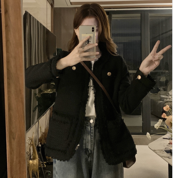 實拍秋冬炸街小香風大碼女裝外套氣質名媛高級感上衣M-4XL200斤