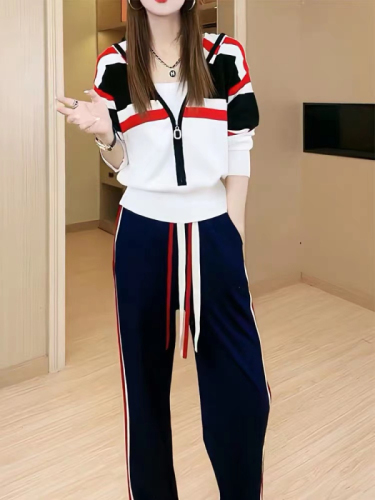 时尚小众套装女年新款修身显瘦运动卫衣两件套韩版高级感