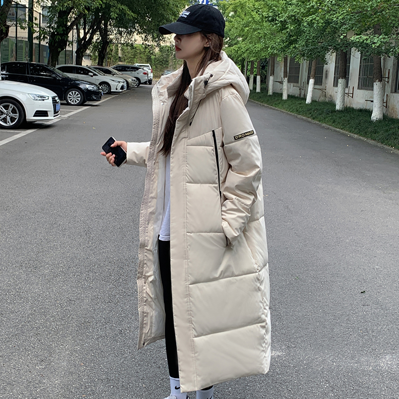 實拍雅鹿長款羽絨棉服女2023冬新款時尚寬鬆韓版加厚休閒棉衣外套