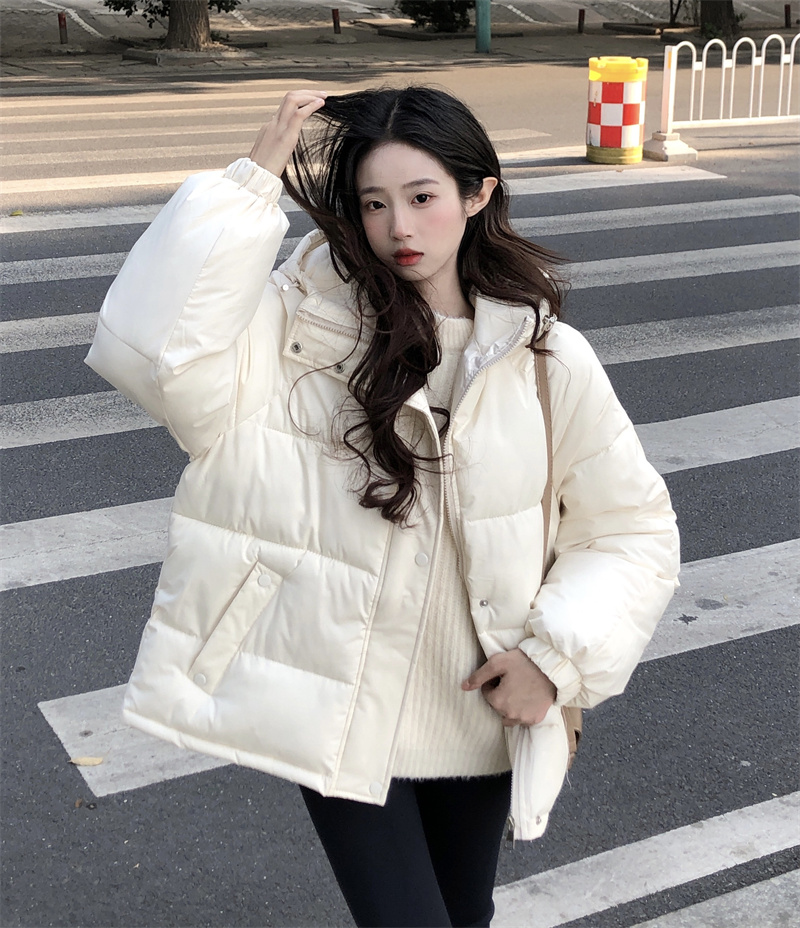 Real shot of winter thickened cotton-padded clothes for women 2023 new design loose niche bread coat thickened jacket trendy