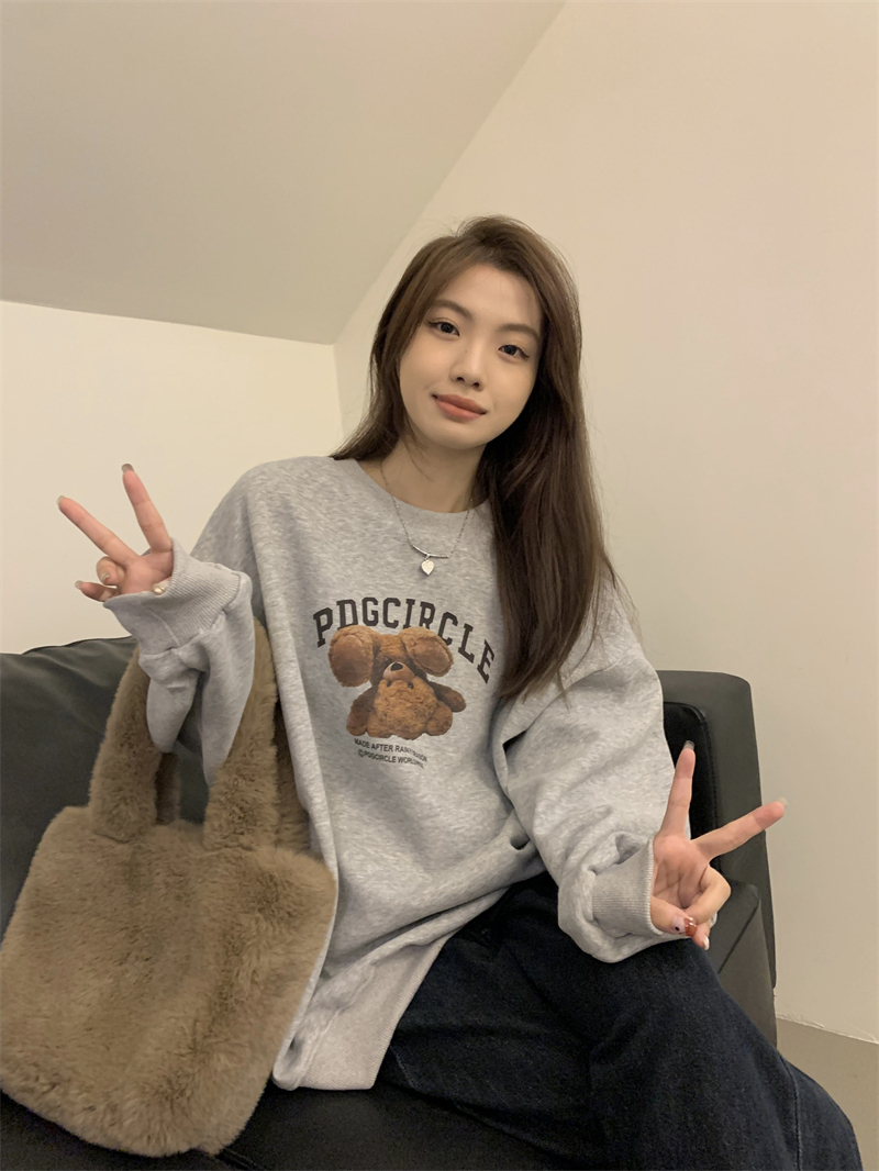 加絨250g / 大衛衣連帽秋冬款衛衣女加絨