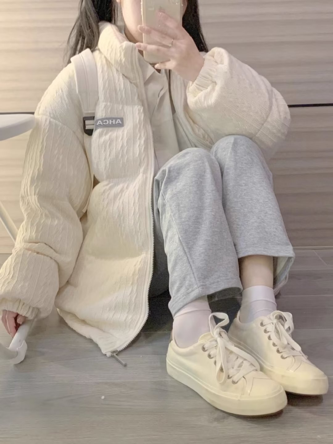 2023年小個子棉襖寬鬆新款小眾情侶棉衣外套加厚棉服女冬季
