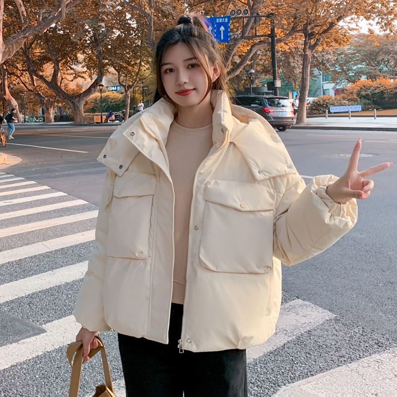 實拍孕婦裝冬季加厚棉衣韓版寬鬆胖MM保暖羽絨棉服女大碼棉襖外套