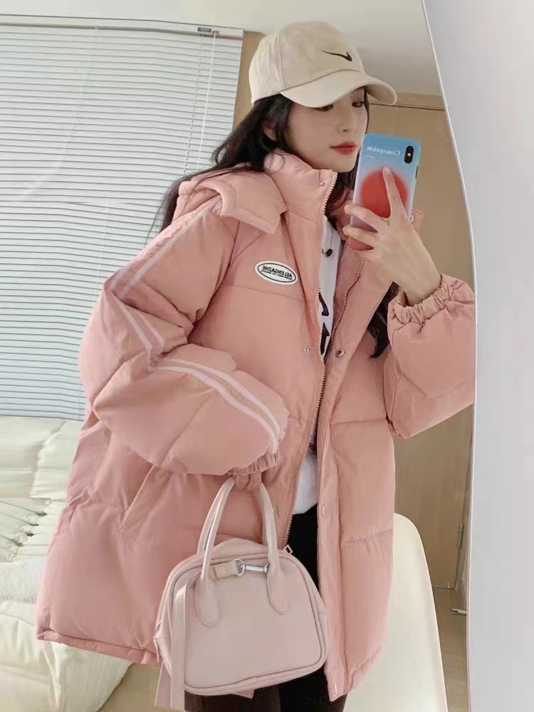 棉襖女2023新款冬季韓版羽絨棉服棉衣oversize麵包服設計感外套潮