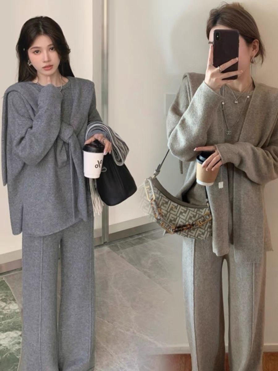 福利！小宜定製冬日0負擔3件套套裝羊毛冬裝搭配女裝整套