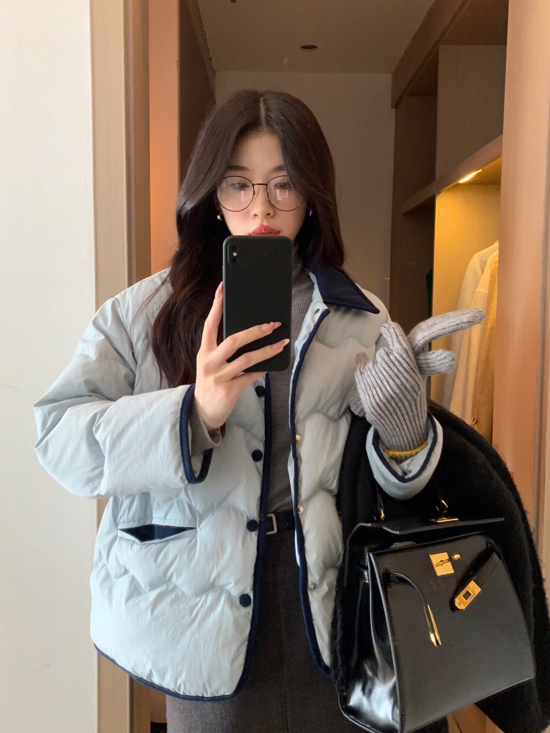 韓國ins燈芯絨翻領東大門輕薄羽絨服女短款小香風時尚休閒外套冬