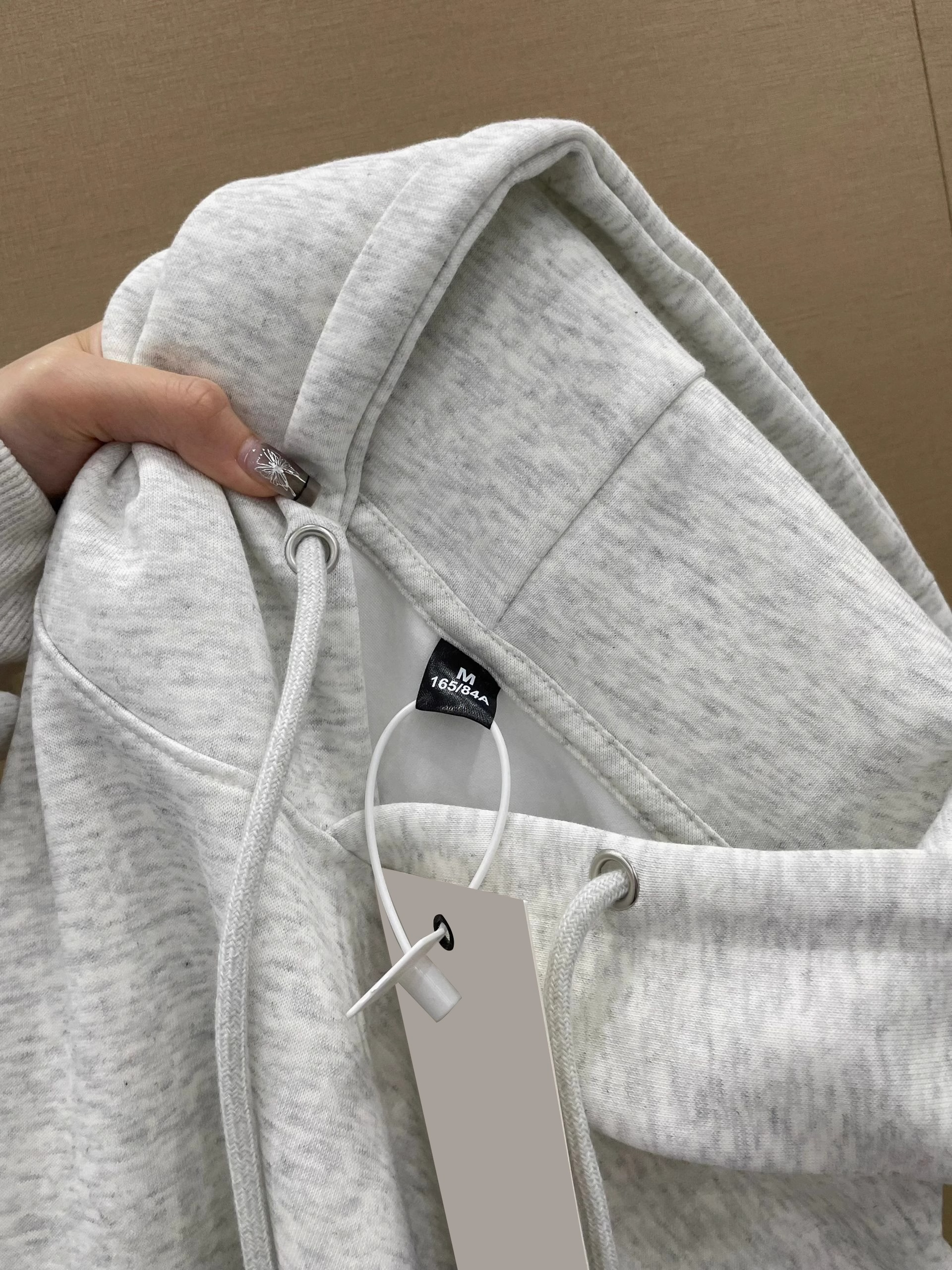 Anti-cotton Chinese cotton composite milk silk 300g/silver fox velvet 400g hooded sweatshirt for women