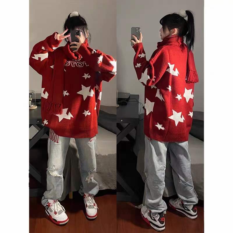上衣長袖時尚款百搭休閒寬鬆型