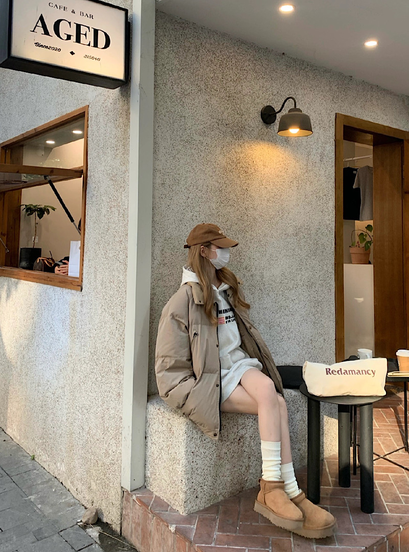 實拍 美式短款棉服冬季潮牌麵包服棉衣外套保暖