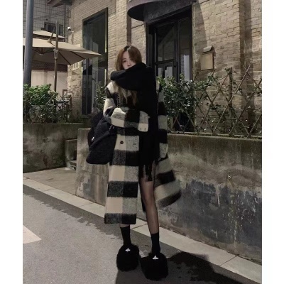 長款呢子大衣女毛呢外套秋冬季韓系小個子高級感赫本風日式英倫風