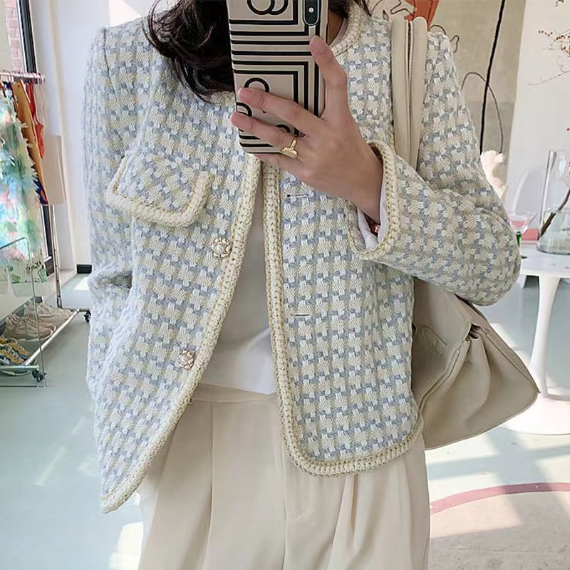 Composite Garib small fragrance style short coat for women French niche small high-end socialite temperament trendy