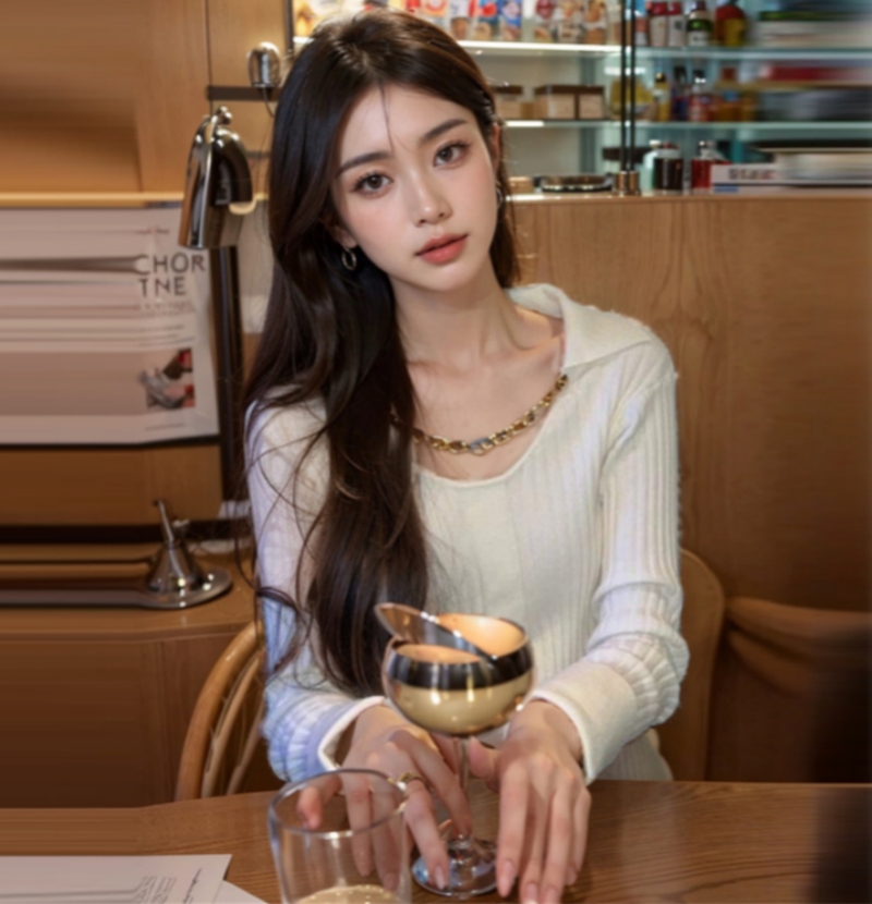 2023新款針織衫女韓國東大門外貿網紅同款GLYP優質慵懶風秋冬毛衣