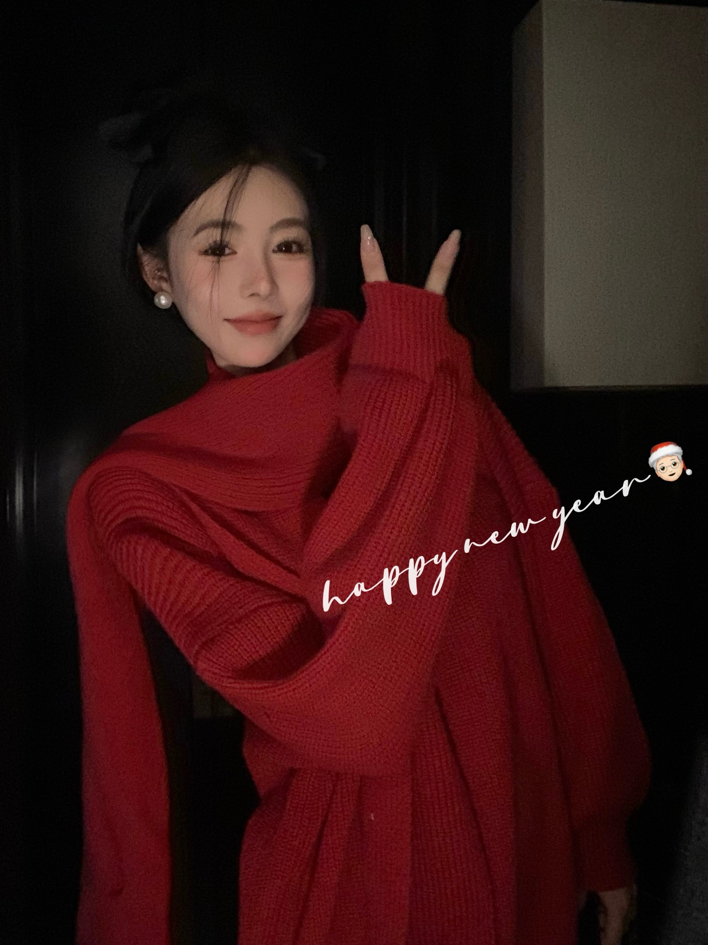 實拍~軟糯慵懶風毛衣百搭寬鬆中長款針織上衣外穿配圍巾