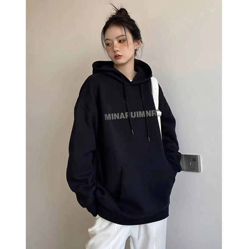 早秋季連帽oversize衛衣運動外套潮ins女春秋2023新款秋冬裝