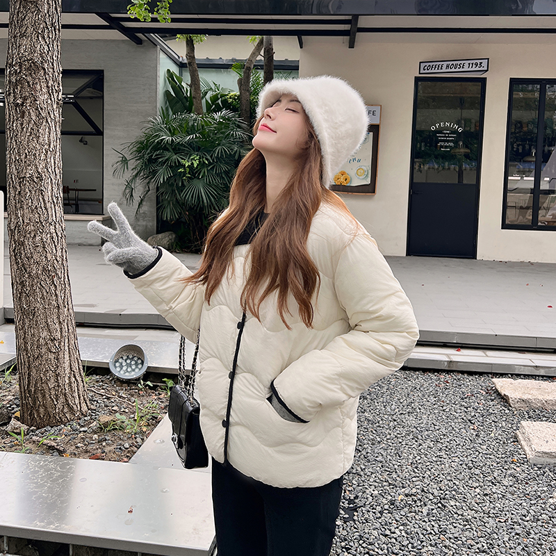 實拍棉服女冬2023韓版新款小個子棉衣棉襖oversize加厚學生短外套