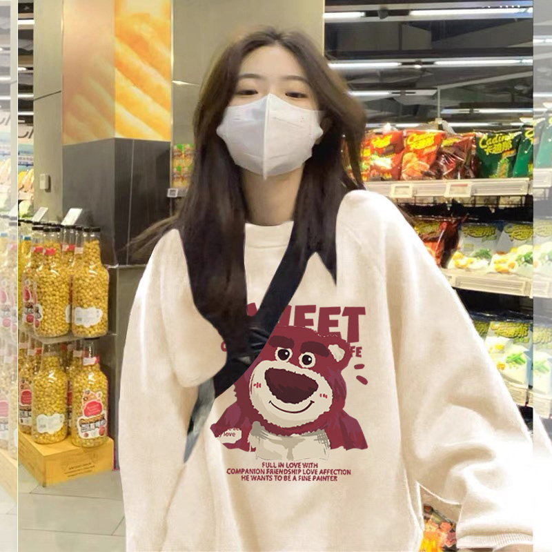 華棉複合薄款310克/加絨410克秋冬裝衛衣女印花