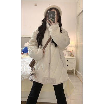 Real shot of women's cotton coat, Korean style short bread coat, small person, large size, Hong Kong style loose down jacket, student fat MM