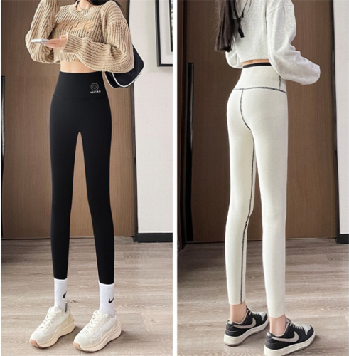 Price ~ Autumn and winter thickened and warm large size shark pants plus velvet sherpa high waist fat mm leggings for women