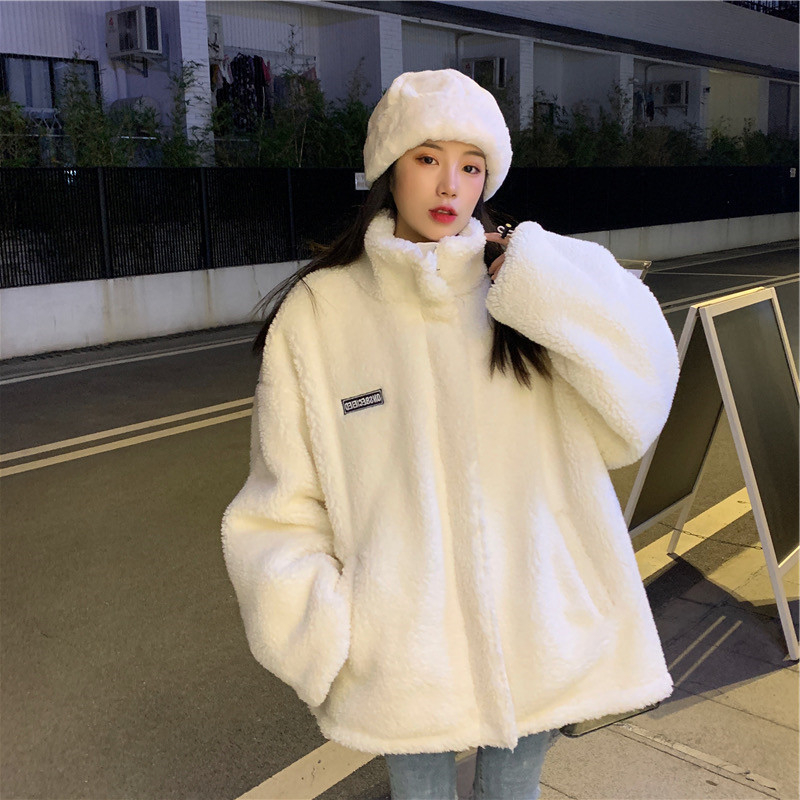 300克高質量 2023新款羊羔絨女冬季百搭羊羔毛外套