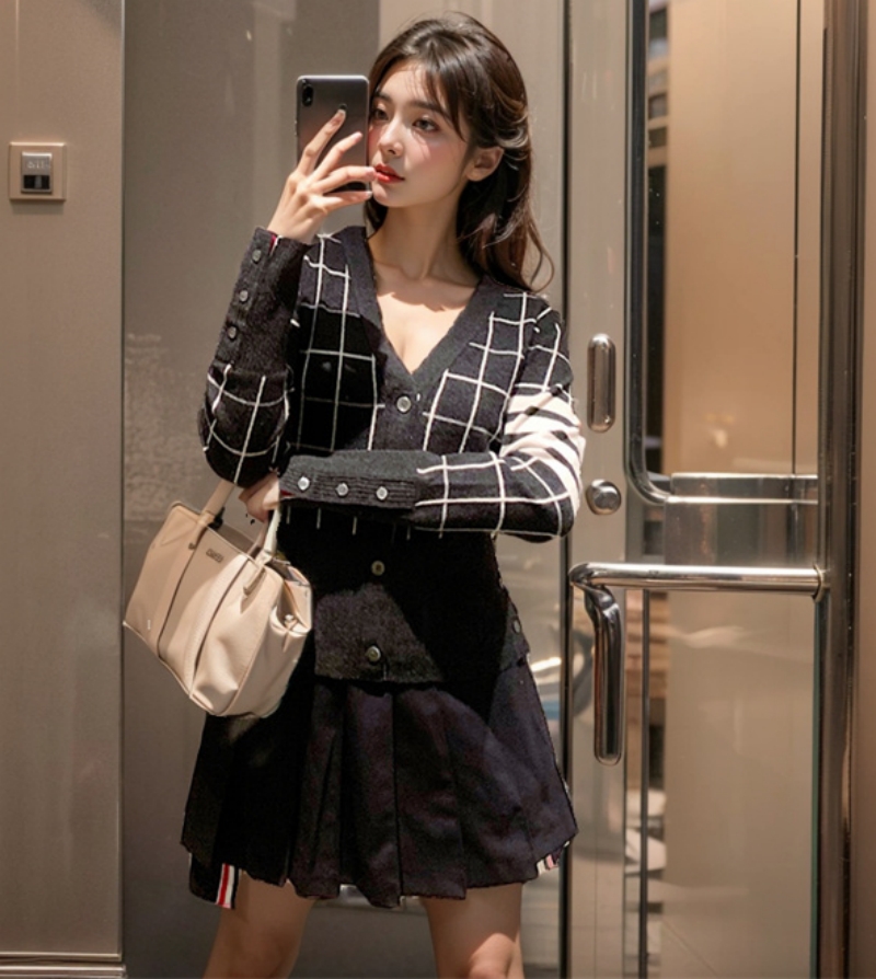 2023新款針織衫女韓國東大門外貿網紅同款GLYP優質慵懶風秋冬毛衣