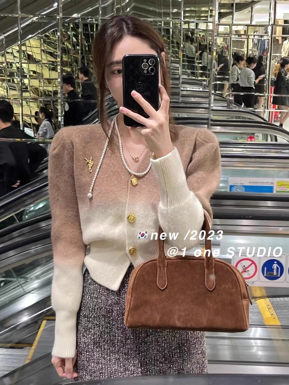 范智喬 純欲辣妹修身顯瘦針織衫女秋冬方領百搭打底內搭毛衣上衣