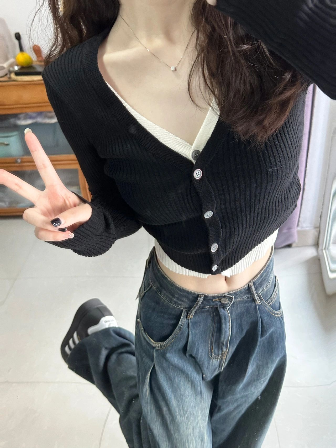 初秋撞色穿搭