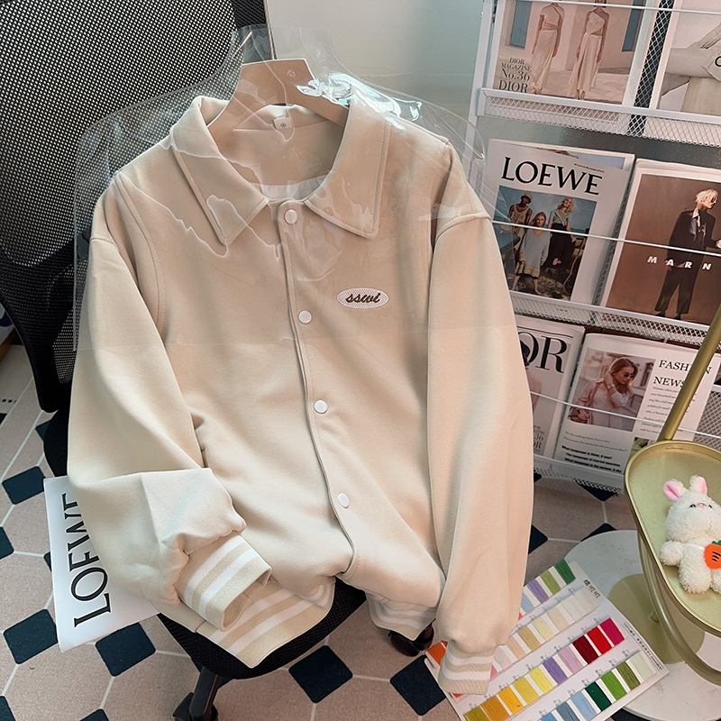 實拍華棉複合真超加絨加厚衛衣女翻領刺繡開衫外套保暖上衣200斤