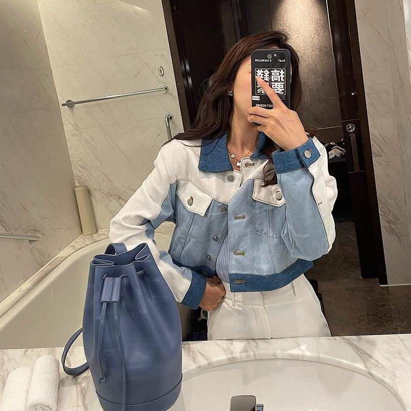 牛仔外套秋裝2023年新款女春秋設計感小眾港味復古chic上衣潮