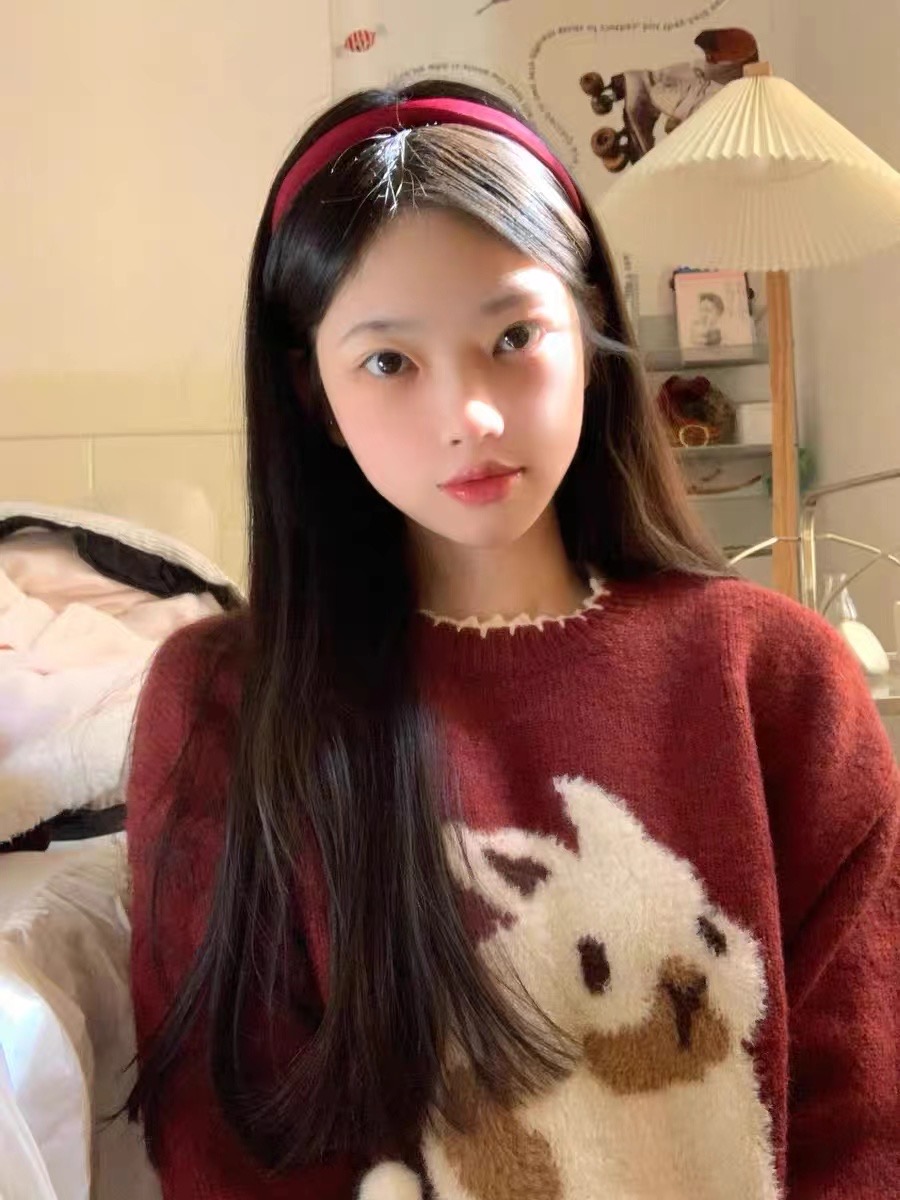 兔年本命年衣服紅色聖誕浣熊絨兔子毛衣女秋冬軟糯針織衫加厚冬季