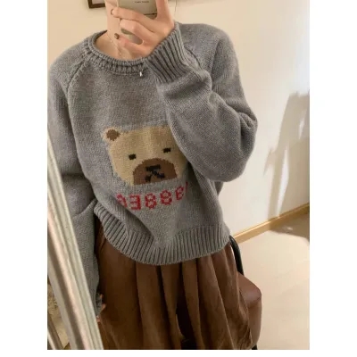 毛衣女秋冬2023新款女裝韓版時尚圓領加厚百搭羊毛打底衫上衣女潮