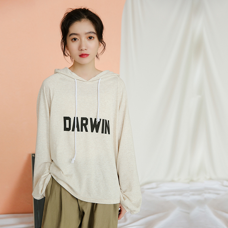 實拍 連帽衛衣女 新款長袖韓版寬鬆慵懶風 外套上衣