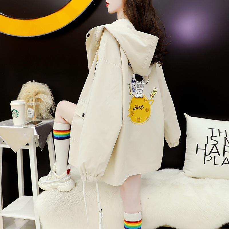 Designed workwear jacket for women new autumn loose casual fashion foreign versatile spring and autumn thin top