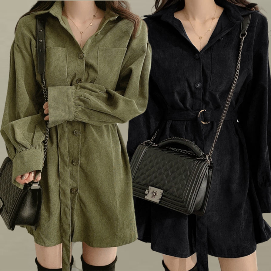 Early autumn shirt dress, new style women's clothing, fashionable ins, super fairy student fashion, slimming, slightly fat, large size