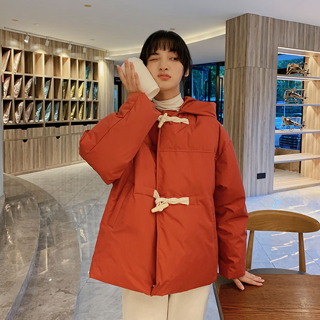 Women's cotton padded clothes 2023 new design niche milk fufu bread coat padded jacket college style Japanese style padded coat for small people
