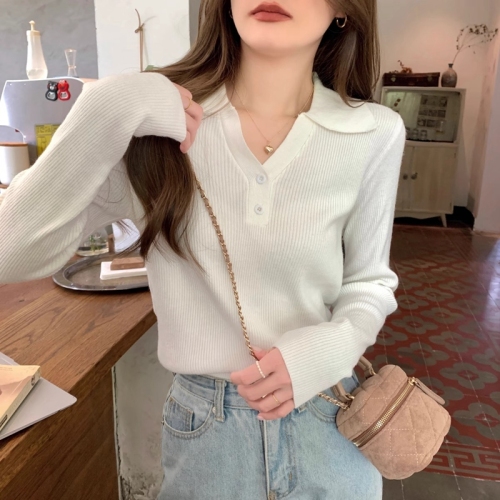 Half turtleneck black knitted bottoming sweater wool women's autumn and winter  new high-end slim long-sleeved inner sweater