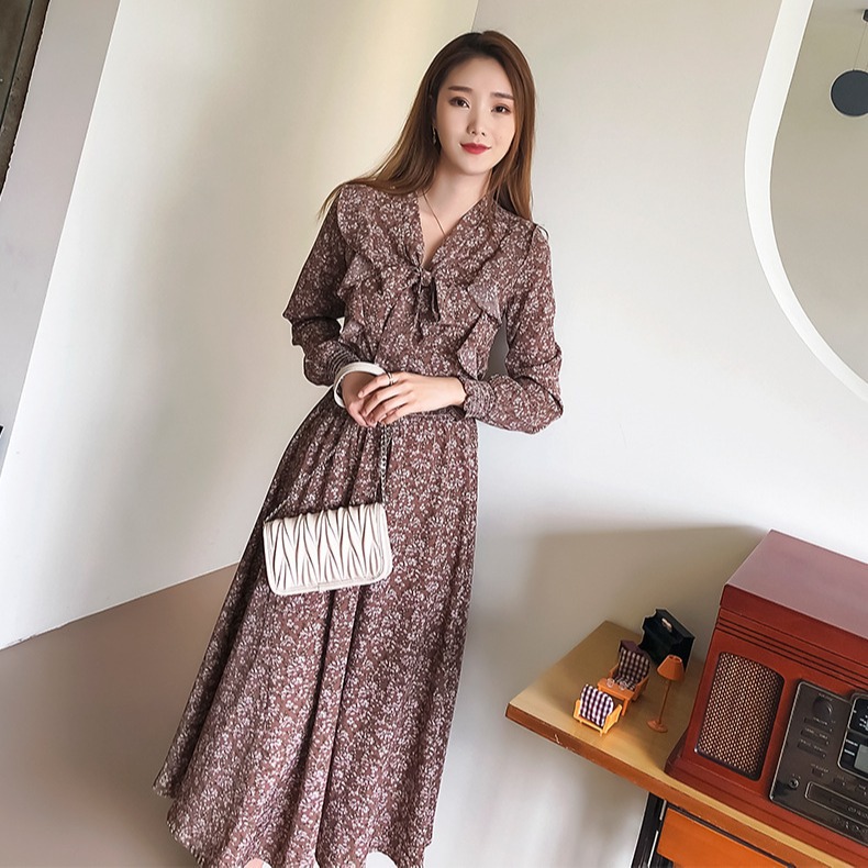 法式顯瘦小個子修身韓版女裝長袖打底秋冬東大門新款早春文藝風